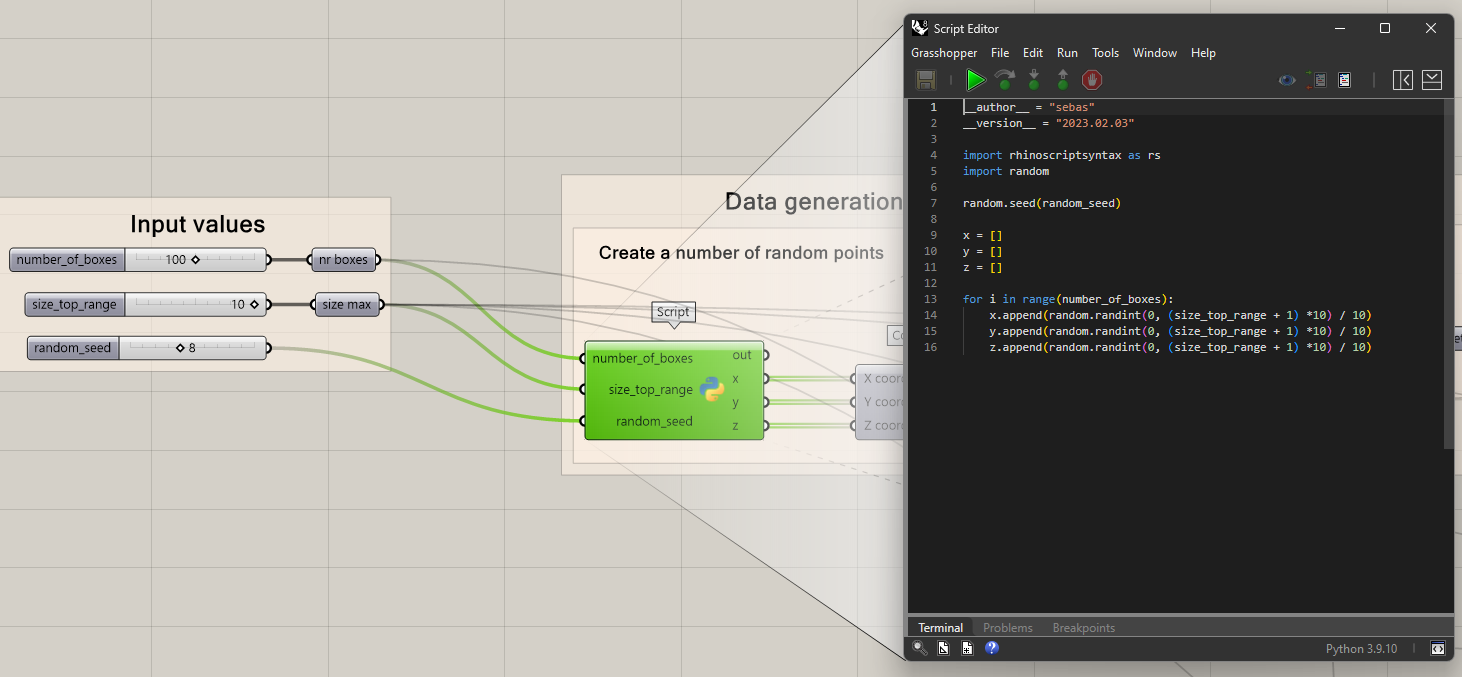 Random point generator