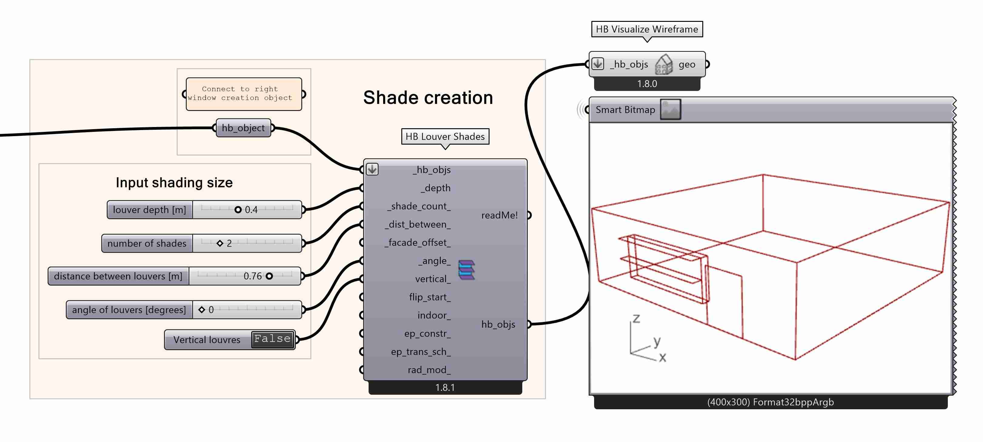 Creation of HB Louver Shades