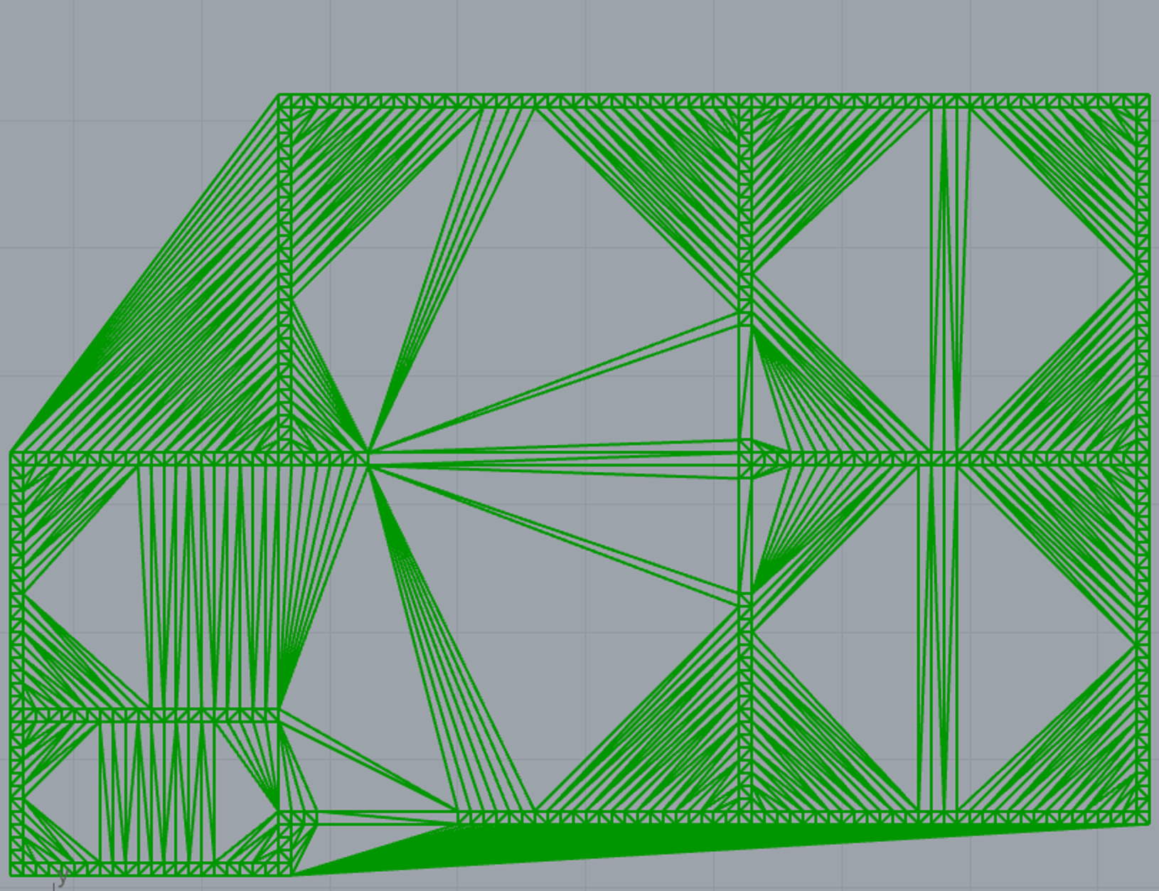 Delaunay edges based on grid points