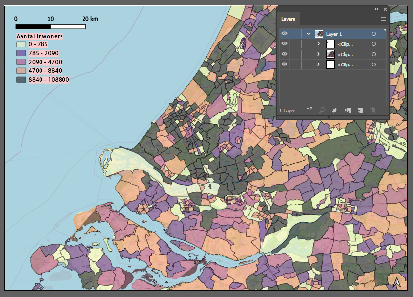 Figure 4: Imported Illustrator map