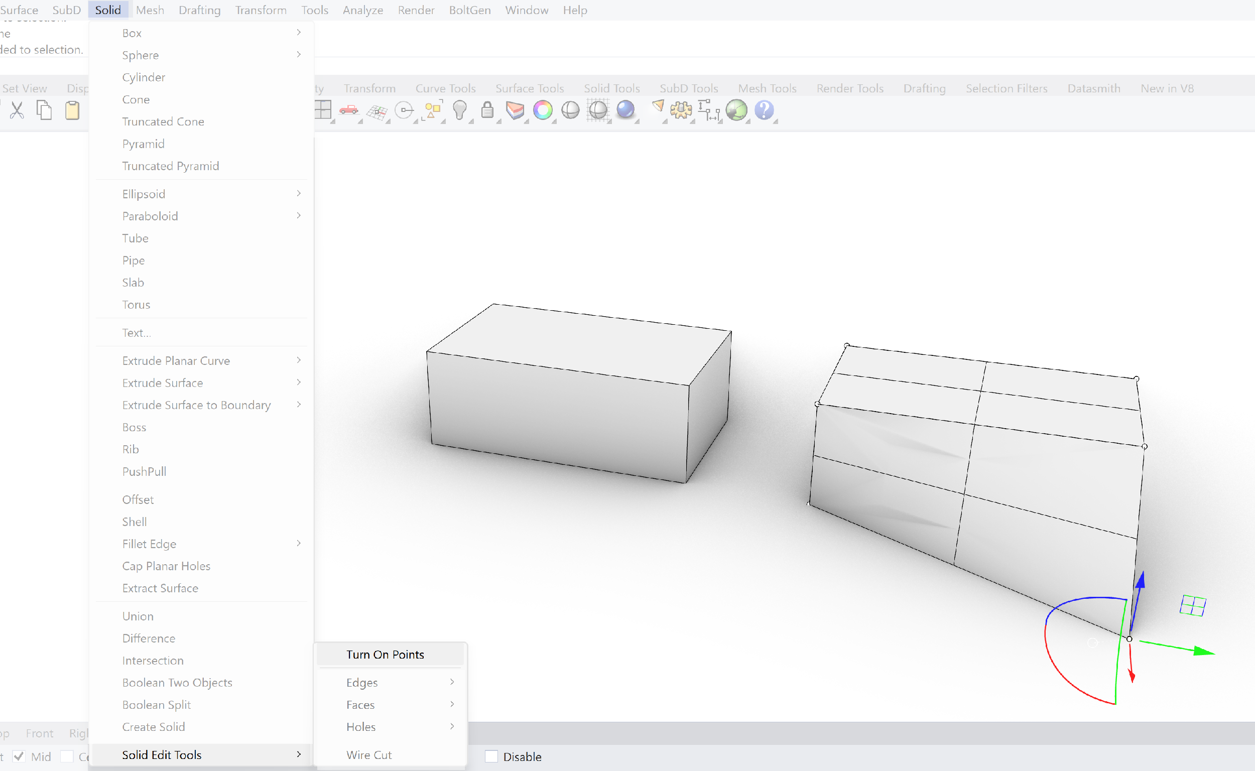 05: Solid editing with corner point manipulation.