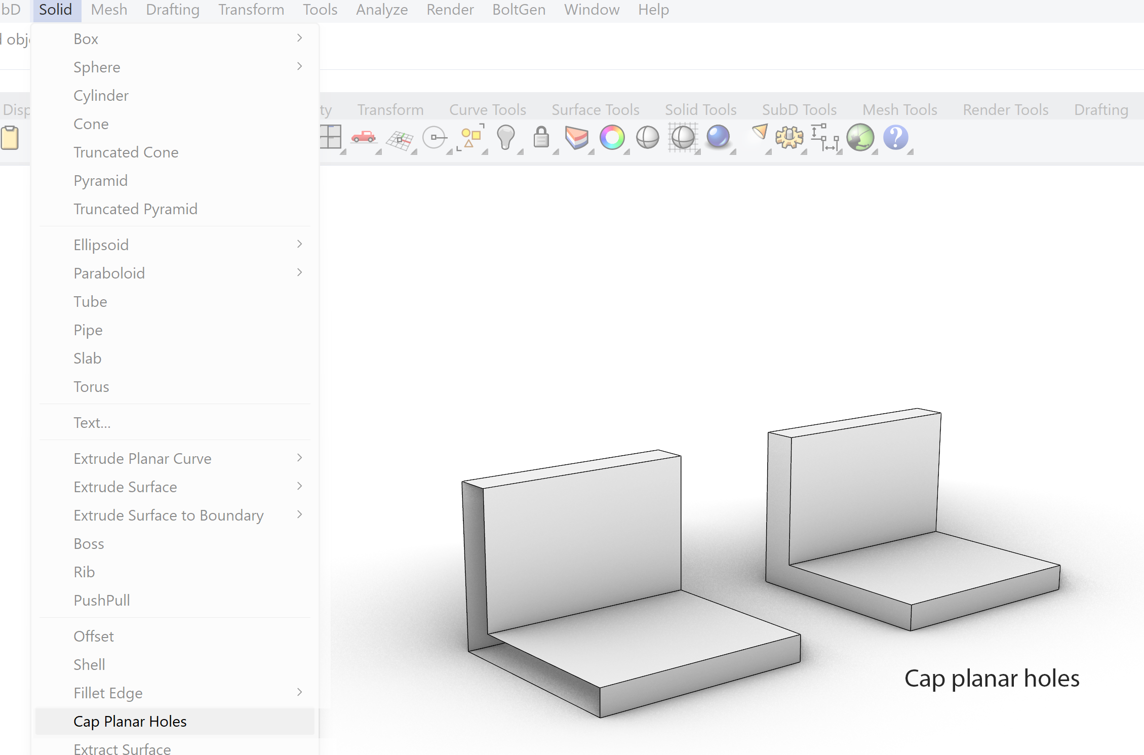 09: Cap planar Holes.