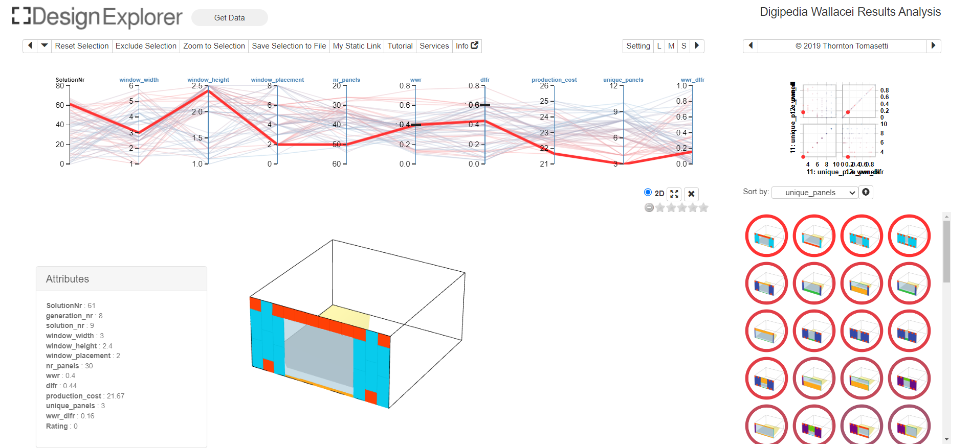 Design Explorer webpage with solutions