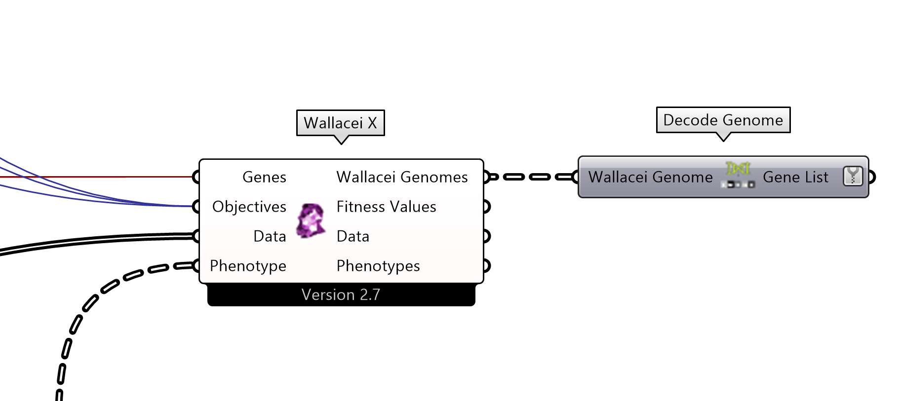 Getting the genomes values using the “Decode Genome” component