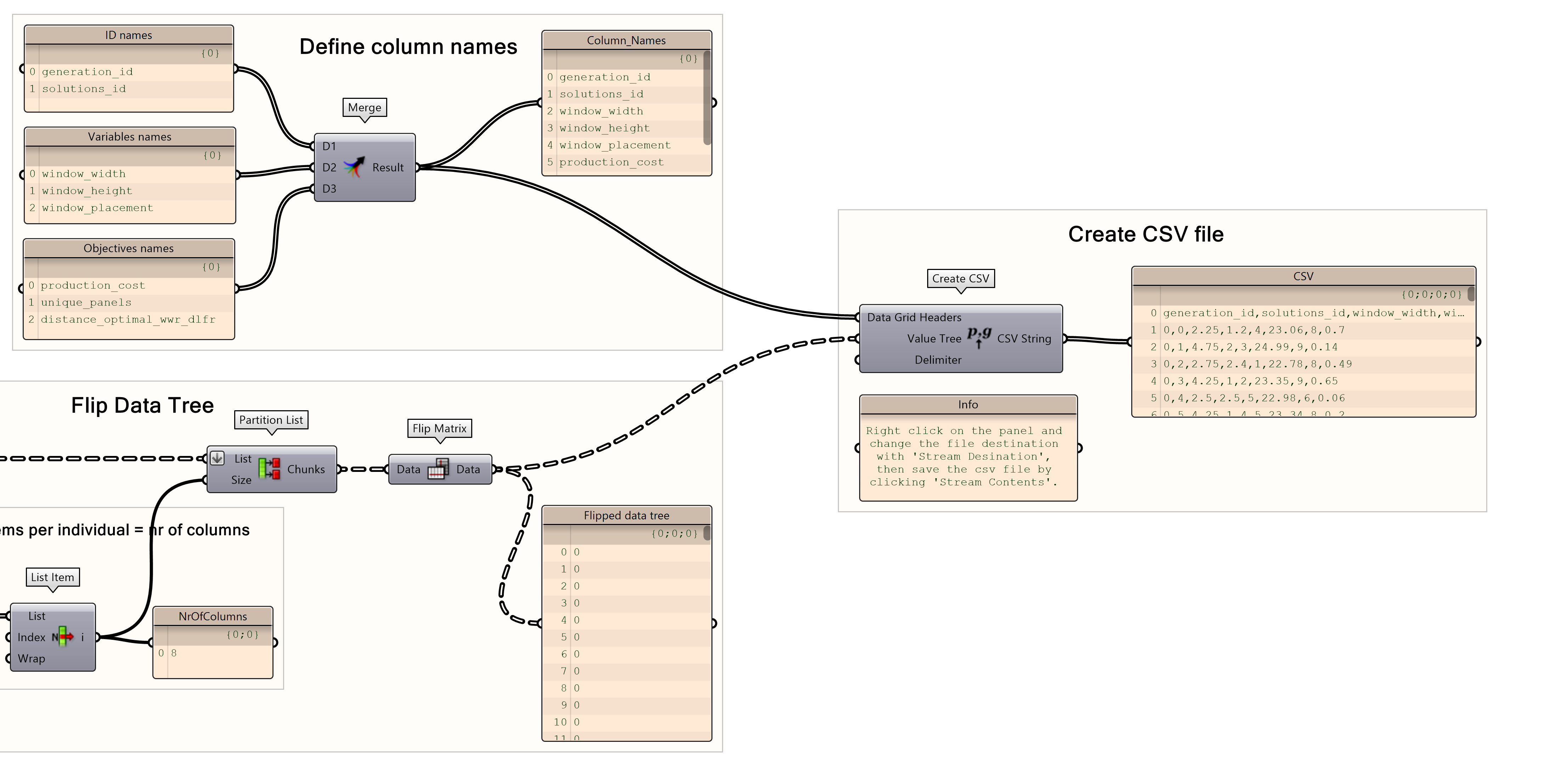 Creating a .csv string for export