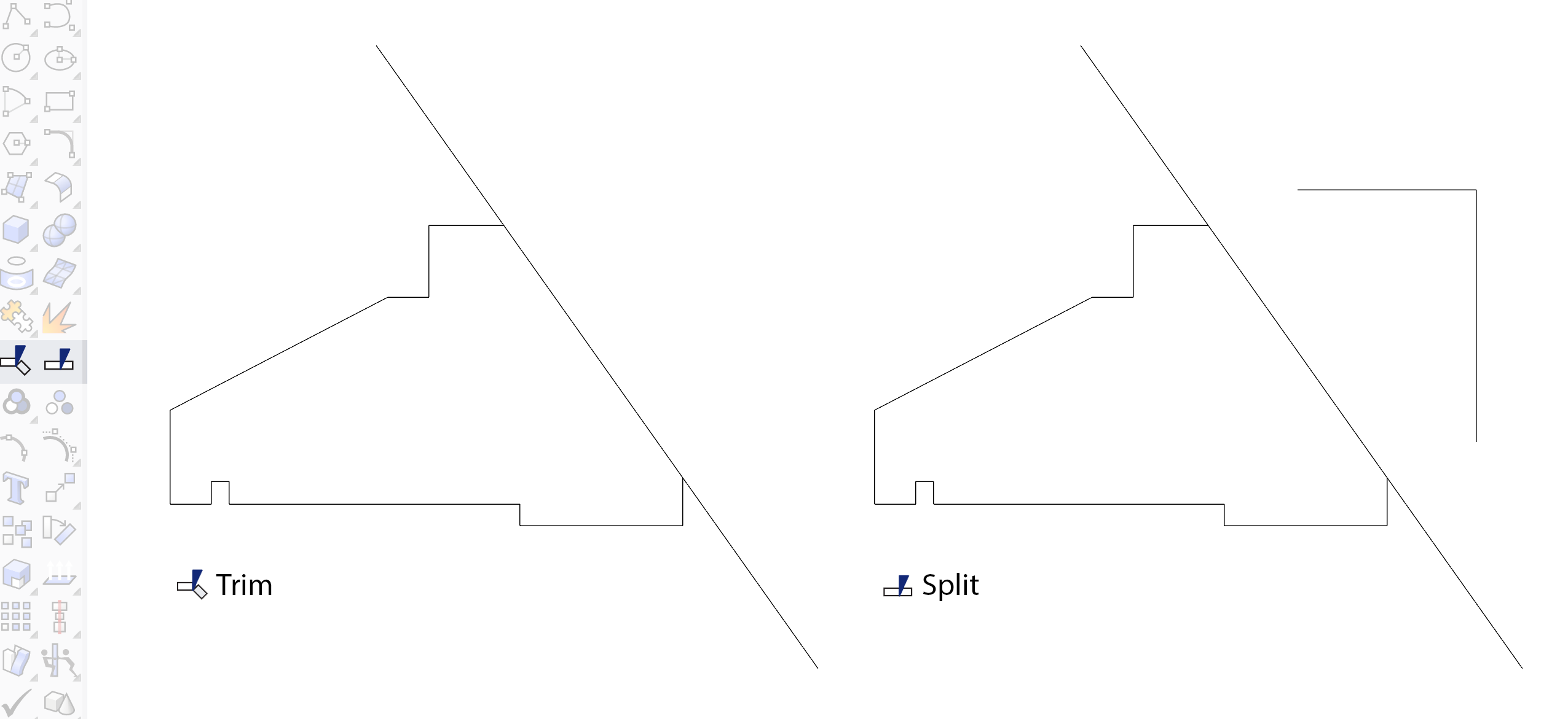 Trim or Split a curve