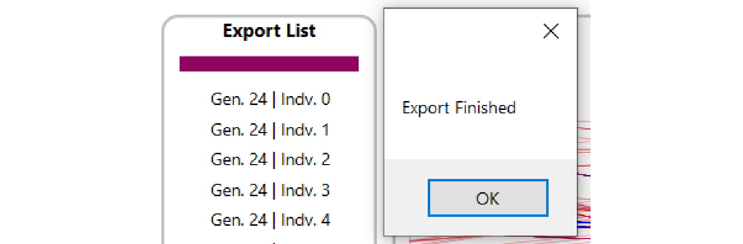 Export finished