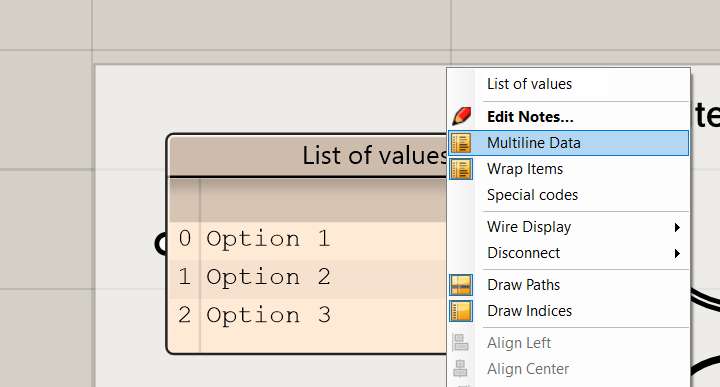 Change panel to multiline data