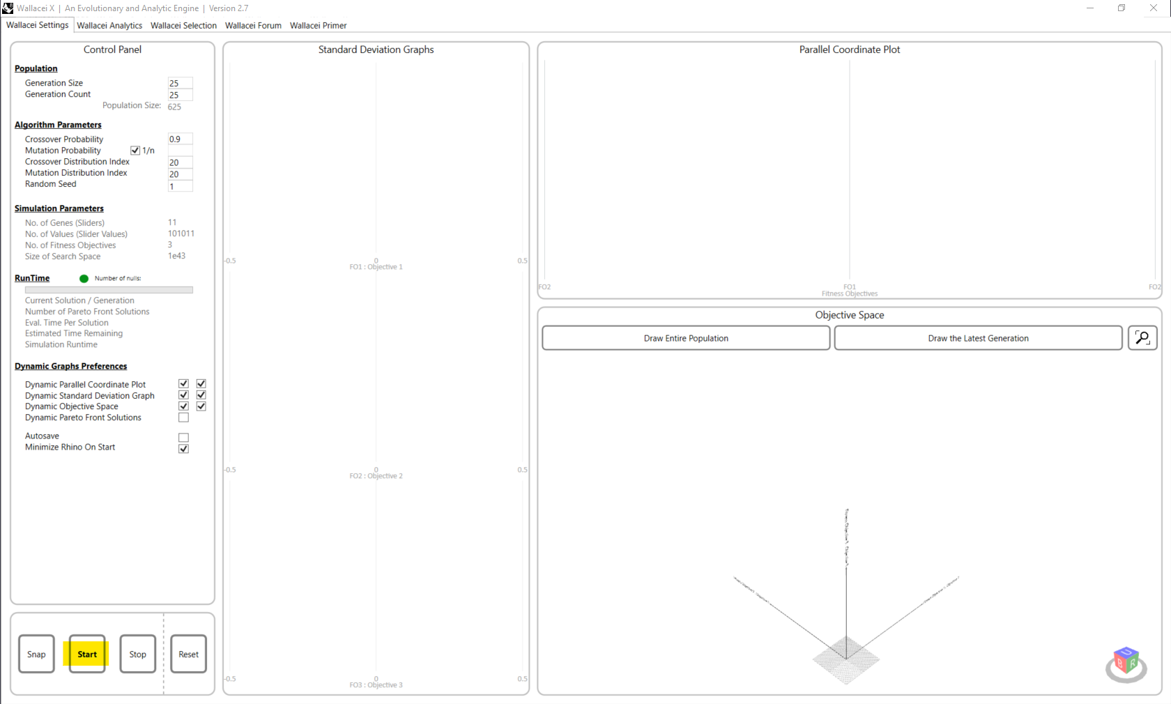 Start optimization