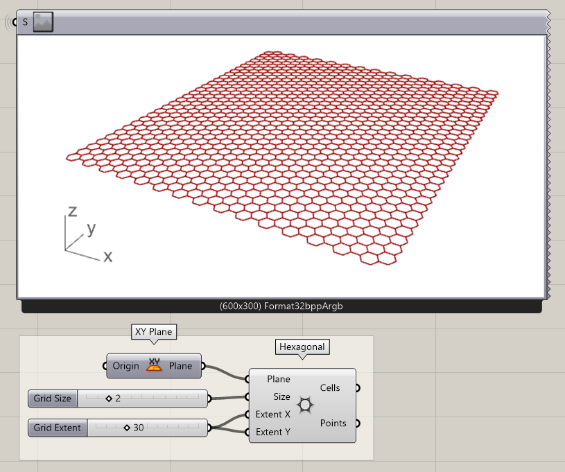 Create a hexagonal grid