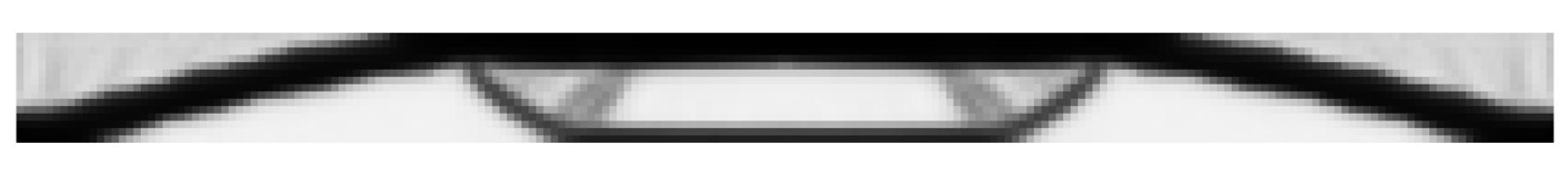 Variation 1: Point supports with soda-lime glass – 30cm cross section